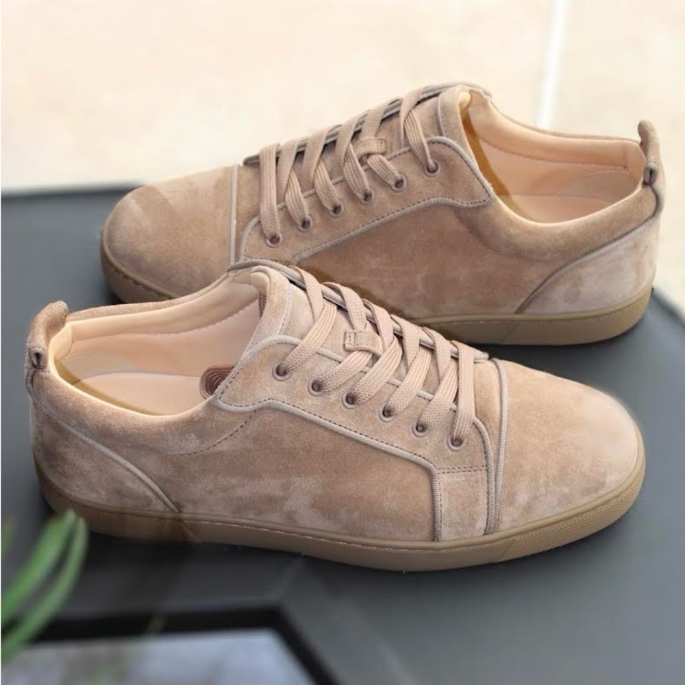 Christian Louboutin Suede Sneaker “Louis Junior Orlato”